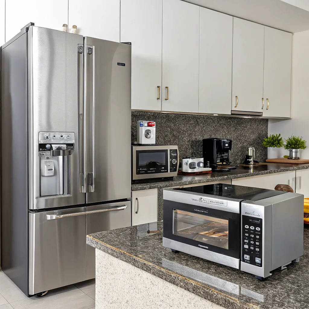 Modern Kitchen Appliances Display